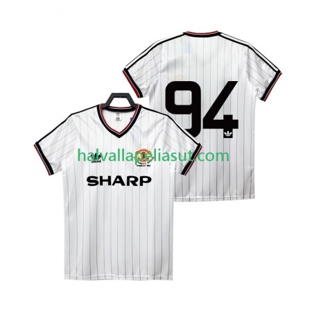 Jalkapallo Pelipaidat/Peliasut Manchester United 94 1983 1984 Retro Vieraspaita Lyhythihainen